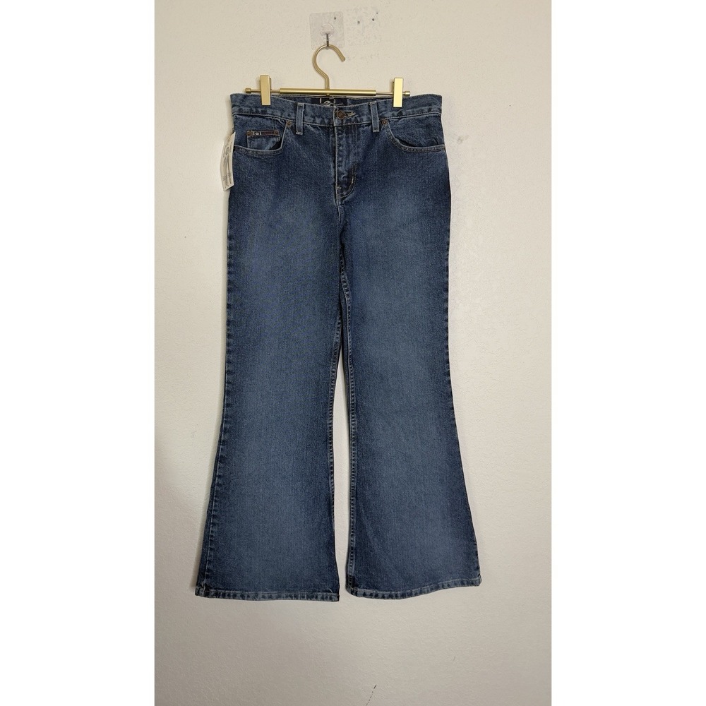 Vintage Y2K LEI Super Flair Jeans Women's Size 9 Blue Flare Leg Deadstock NWT